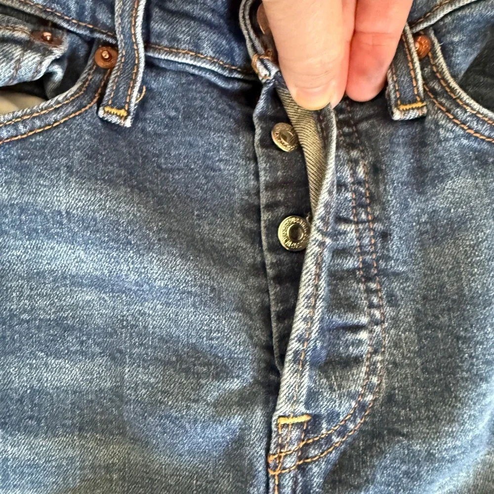 Levis Wedgie Skinny Jeans‎ Womens W28 Blue High Rise Button Fly Denim Classic